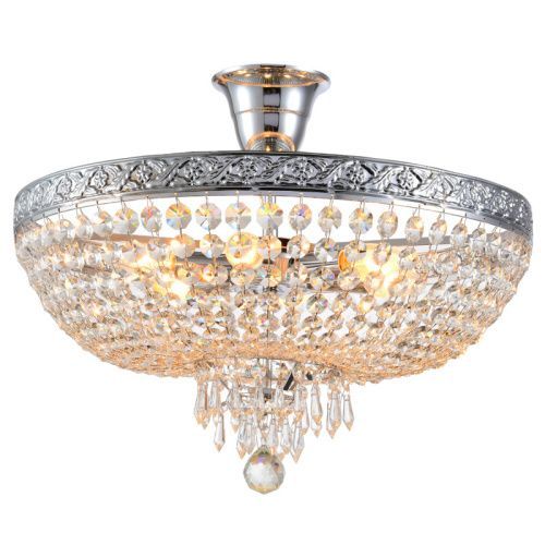 Люстра на штанге Natali Kovaltseva Barocco (Бароццо) BAROCCO 81404/6C CHROME