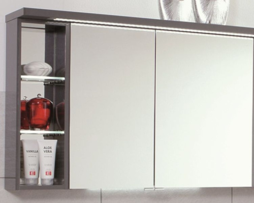 Зеркало-шкаф Puris Crescendo S2A43926L(186) 90х15х67 подвесной цвет дуб трюфель