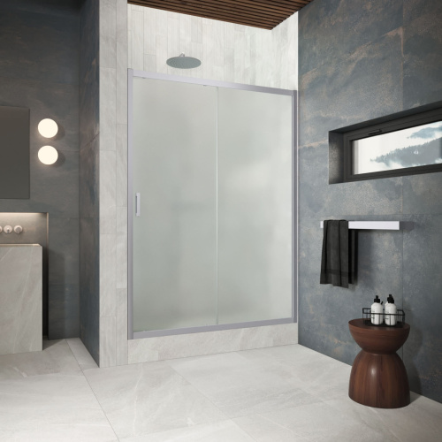 Душевая дверь Vegas-Glass ZP Protec ZP Protec h1900 110 07 10 110х190 стекло матовое профиль хром матовый