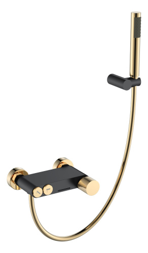 Смеситель Boheme Stick 123-BG.2 настенный золото