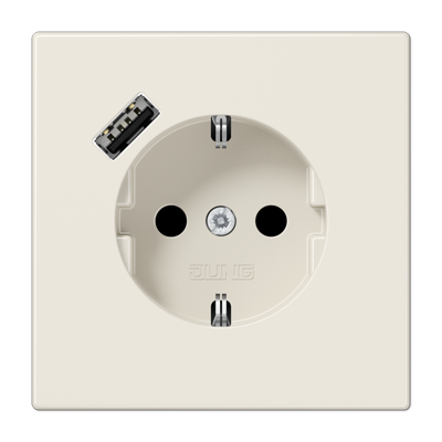 Розетка 2K+З USB Typ A Jung LS Design LS1520-18A