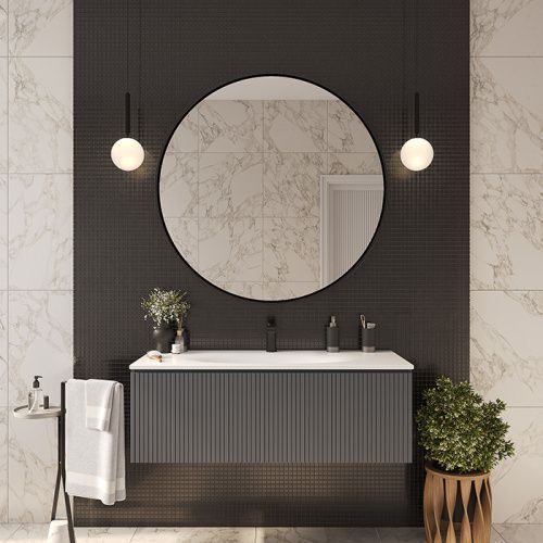 Тумба с раковиной TW collection Shape SHAP120-G+548001*1 120х50х42 цвет серый