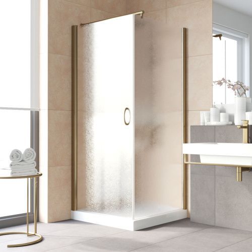 Душевой уголок Vegas-Glass EP-Fis LUX EP-Fis LUX 80*110 05 02 L 110х80 стекло рифленое профиль бронза без поддона