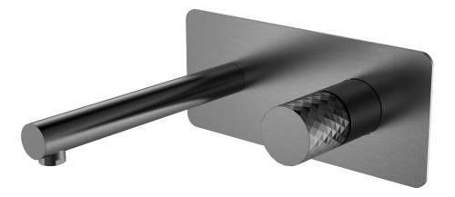 Смеситель Boheme Stick 125-GM встраиваемый графит