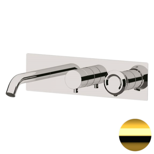 Смеситель для ванны Remer Element ET54D3DO встраиваемый в стену золото глянцевое без термостата