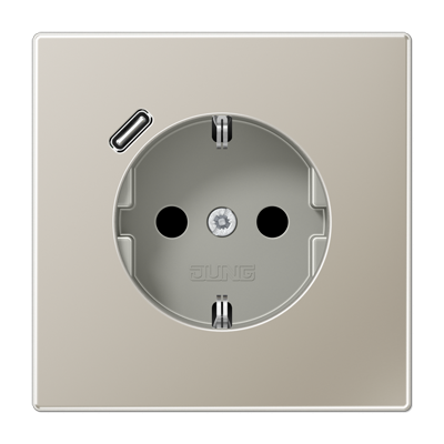 Розетка 2K+З USB Typ C Jung LS Design ES1520-18C
