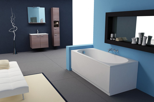 Ванна акриловая Kolpa-San TAMIA 533880 180х80 пристенная прямоугольная без каркаса Ванна акриловая Kolpa-San TAMIA 533880 180х80 пристенная прямоугольная без каркаса