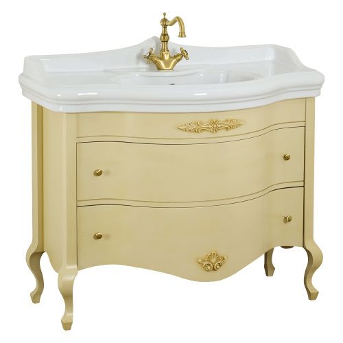 Тумба под раковину Migliore IMPERO 25960 110х57х82 напольная цвет бежевый