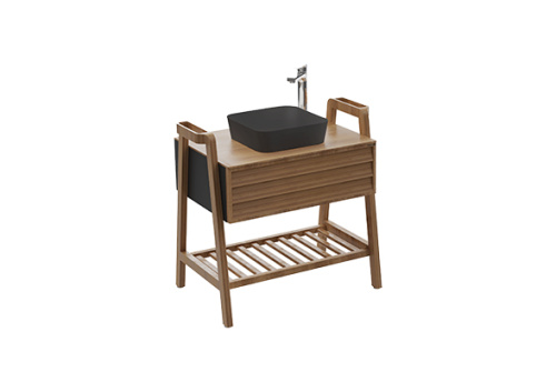 Тумба с раковиной Creavit Truva TR0080.01ANM+UL040-00AM00E-00 81x60x