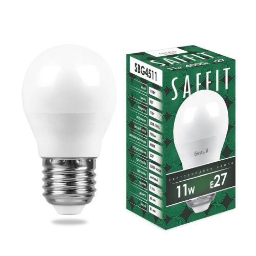 Лампа светодиодная Saffit SBG4511 55139