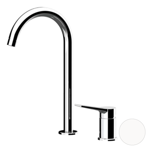 Смеситель Remer Slash & Dot SL57LBO на раковину белый