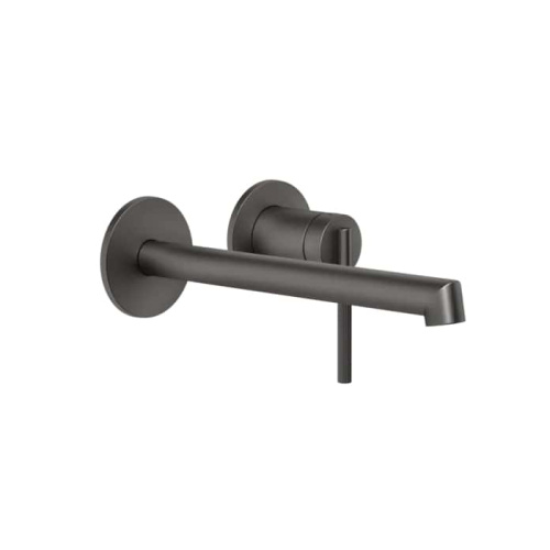 Смеситель Gessi Kartell 63583#707 встраиваемый в стену черный матовый без термостата (внешняя часть)