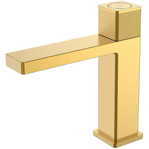 Смеситель автоматический Boheme Quad 159-MG на раковину золото матовое