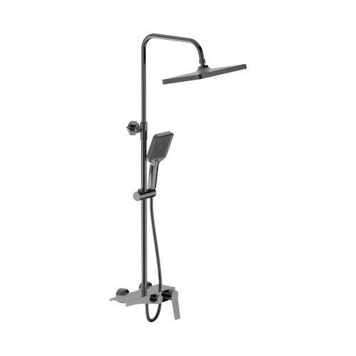 Душевая стойка BELZ B572 B24572-3 настенная цвет оружейная сталь