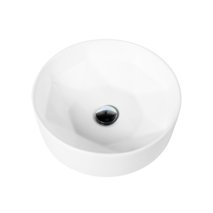 Раковина из санфаянса BelBagno BB1342H300 41х41 накладная цвет белый глянцевый