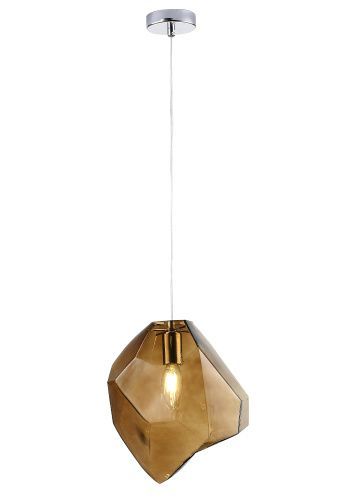 Светильник подвесной Crystal Lux Nuestro (Нуестро) NUESTRO SP1 CHROME/BROWN