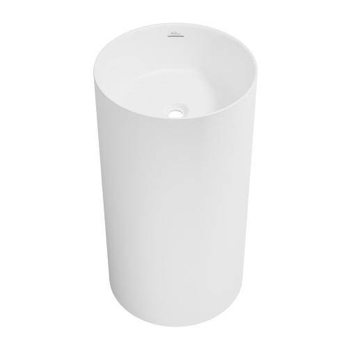 Раковина акриловая Wellsee Chalice Perfection 230612000 45х45 напольная цвет белый матовый без отверстий под смеситель Раковина акриловая Wellsee Chalice Perfection 230612000 45х45 напольная цвет белый матовый без отверстий под смеситель