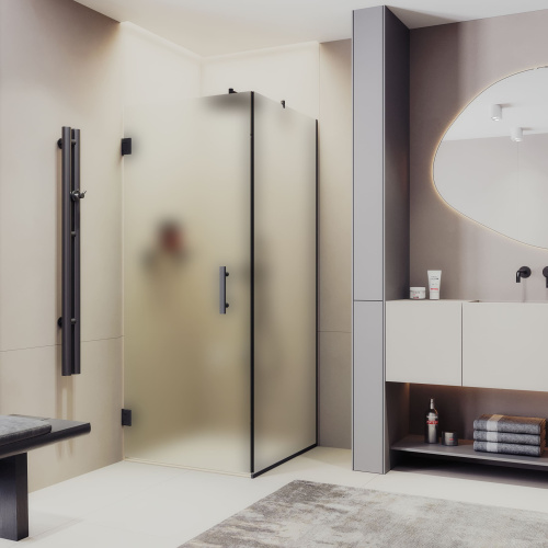 Душевой уголок Maybah Glass MGY-1305-4 100х100 стекло тонированное профиль хром глянцевый без поддона