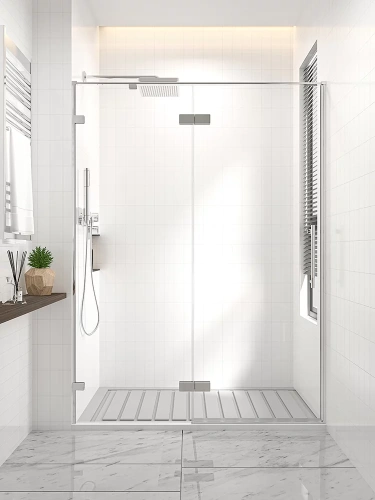 Душевая дверь Veconi Premium Alassio AL-120-00-CH-C4 120х200 стекло прозрачное профиль хром