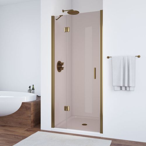 Душевая дверь Vegas-Glass AFP TUR+NOVO AFP TUR NOVO h1890 100 05 05 L 100х190 стекло тонированное профиль бронза