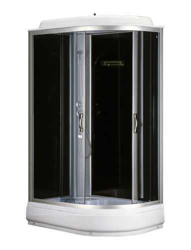 Душевая кабина Loranto CS-66120-20 L G 80х120 асимметричная с крышей