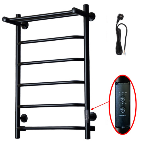 Полотенцесушитель Тругор Пэк сп Пэксп6П/8050черныйВГП 53х80 электрический черный