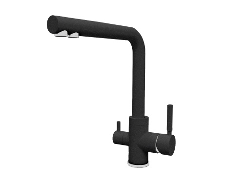 Смеситель для кухни Florentina Альдо 333.40H.2123.102 на раковину черный
