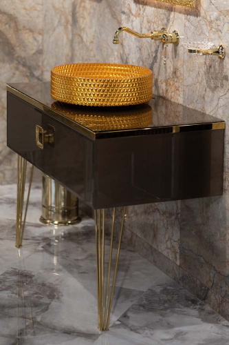 Столешница Armadi Art Lucido 853-100-BB 101х2 накладная цвет бронза