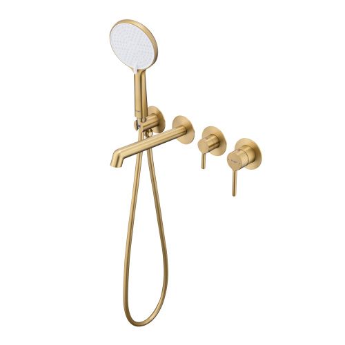 Смеситель для ванны и душа Raglo R20 R20.32.03 встраиваемый в стену золото