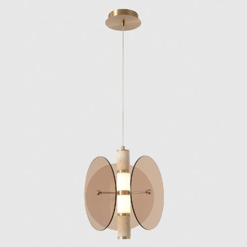 Светильник подвесной Crystal Lux Amarillo (Амарилло) AMARILLO SP12W LED BRASS