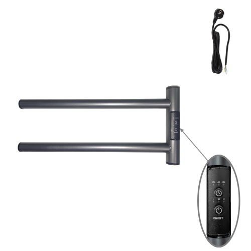 Полотенцесушитель Маргроид Cook Cook-1840-1049-7024R 41х19 электрический графитовый серый