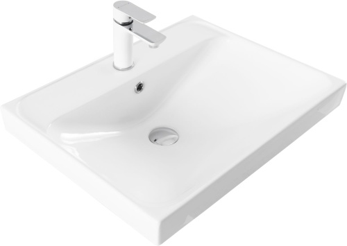 Раковина Aquanet Flash 00333266 полувстраиваемая цвет белый
