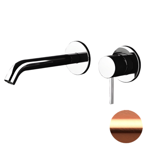 Смеситель для раковины Remer X Style X15PLRP встраиваемый в стену медь брашированная