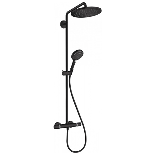 Душевая стойка Hansgrohe Croma Select 26891670 настенная цвет черный с термостатом