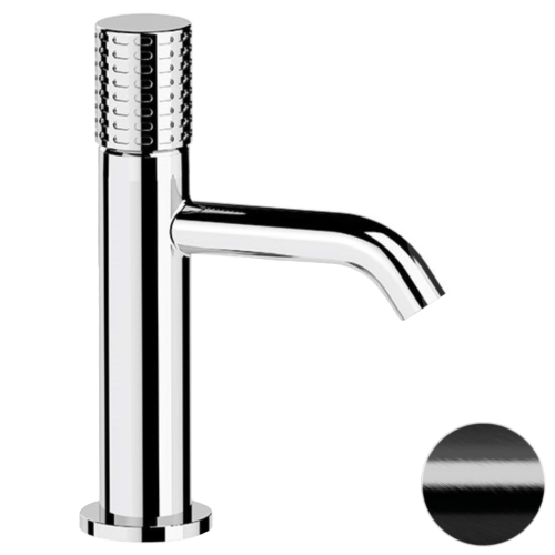 Смеситель Remer Celebrity CEC12CFP на раковину черный брашированный хром