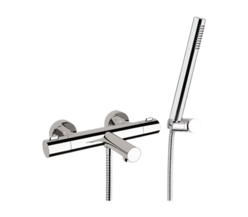 Смеситель для ванны Remer Elegance EQ02 настенный хром с термостатом