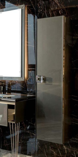 Шкаф-пенал Armadi Art Lucido 772-GR 35х40х150 подвесной цвет графит