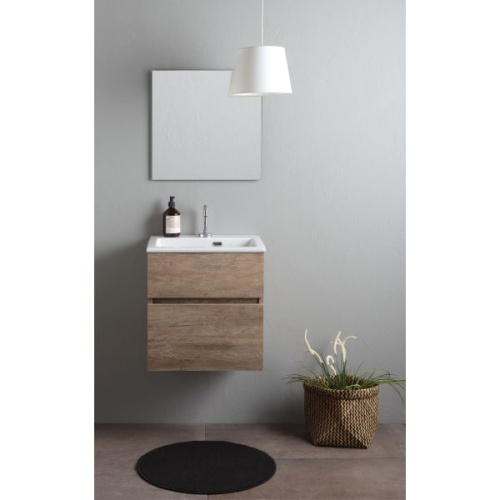 Тумба под раковину White Ceramic Laveria MEWMOB50C 50х40х50 подвесная цвет цемент