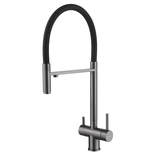 Смеситель для кухни ABBER Wasser Kreis AF81141NG на мойку никель без термостата