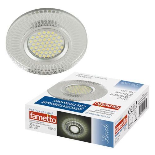 Светильник встраиваемый Fametto Luciole 152 (Луциоле 152) DLS-L152 GU5.3 GLASSY/CLEAR 3D