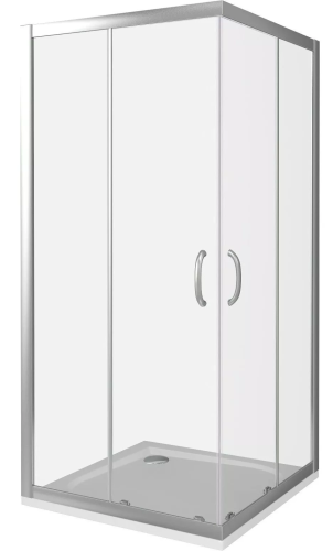 Душевой уголок Good Door INFINITY ИН00015 80х80 стекло матовое профиль хром глянцевый без поддона