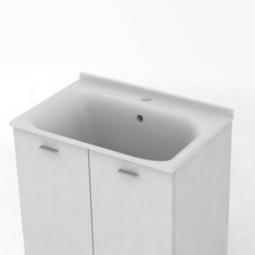 Раковина керамическая Kerasan Aquadom 75 см 029301*1 встраиваемая цвет белый