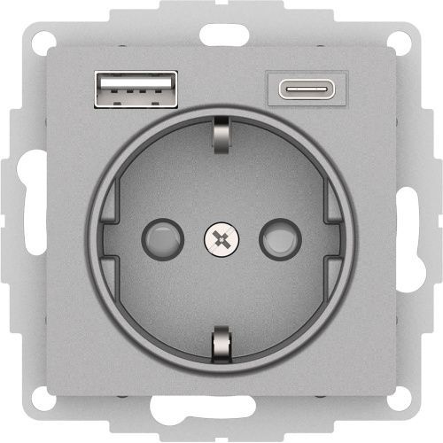 Розетка 16А с USB A+C Systeme Electric AtlasDesign (АтласДесигн) ATN000332