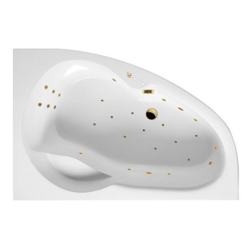 Ванна акриловая гидромассажная Excellent NEWA WAEX.NEP16.ULTRA.GL 160х95 пристенная асимметричная с каркасом