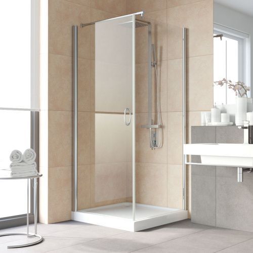 Душевой уголок Vegas-Glass EP-Fis LUX EP-Fis LUX 80*110 08 crystalvision L 110х80 стекло прозрачное профиль хром без поддона