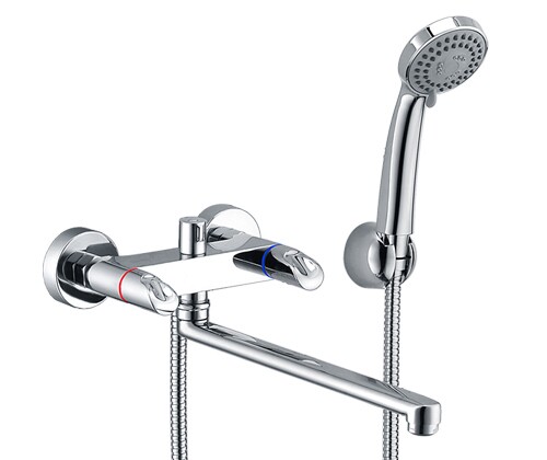 Смеситель для ванны WasserKRAFT Lossa 1200 1202L настенный хром - фото 4