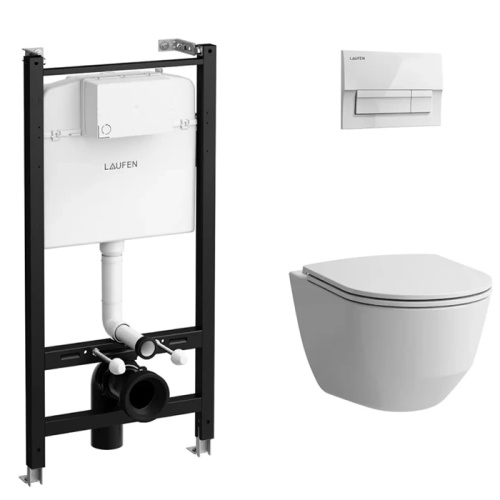 Чаша унитаза подвесная Laufen Pro Z.RU93.0.761.6 цвет белый без сиденья безободковая смыв торнадо