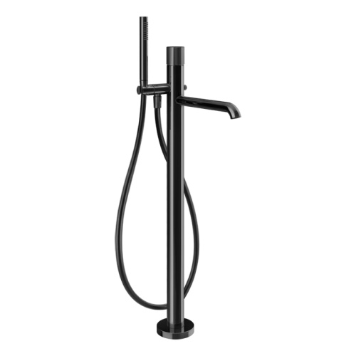 Смеситель для ванны Gessi Habito 70528#706 напольный черный