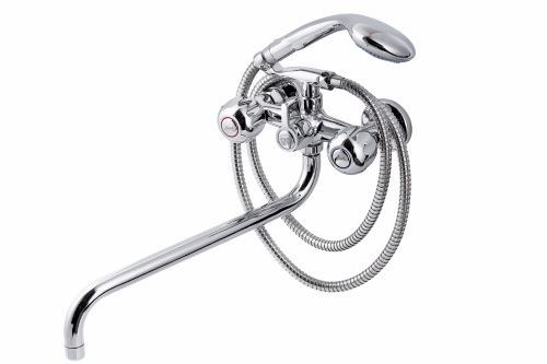 Смеситель для ванны и душа FAUZT FZs-435-21 настенный хром