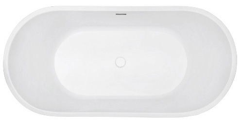 Ванна акриловая ABBER AB9209MB 170х80 отдельностоящая овальная - фото 5